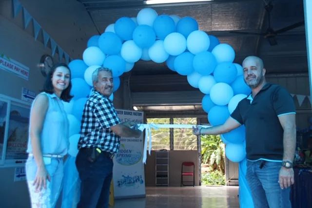 Guests at Hidden Spring factory launch celebration