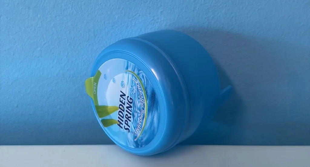 Hidden Spring bottle cap side view